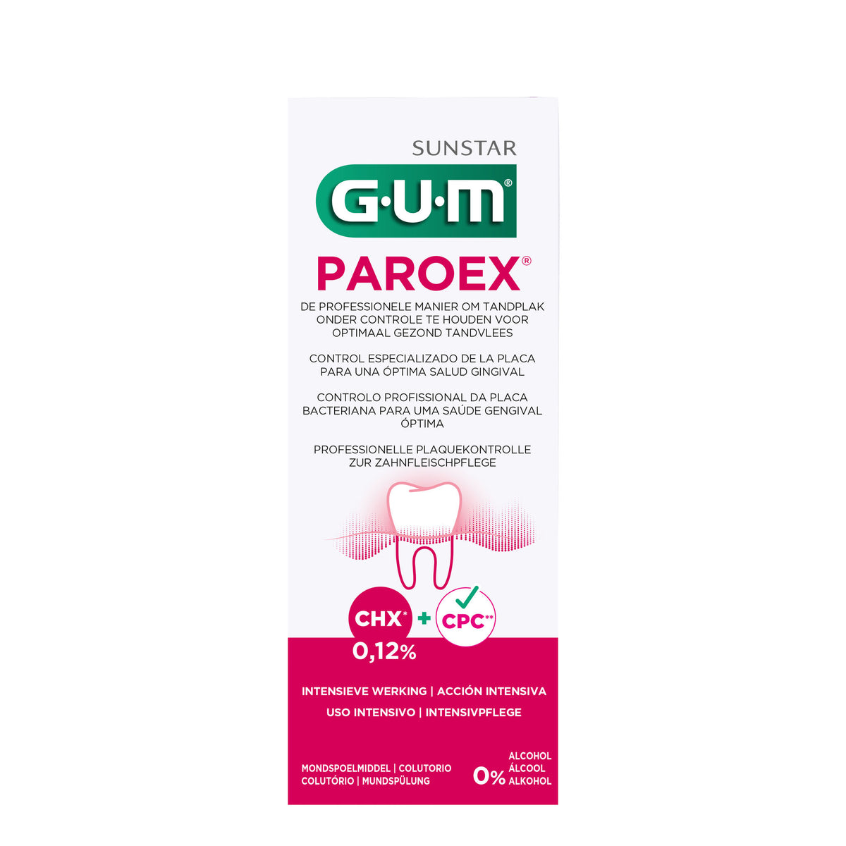 GUM® PAROEX® 0,12% Chloorhexidine Mondspoelmiddel (300 mL)-GUM-Sordent