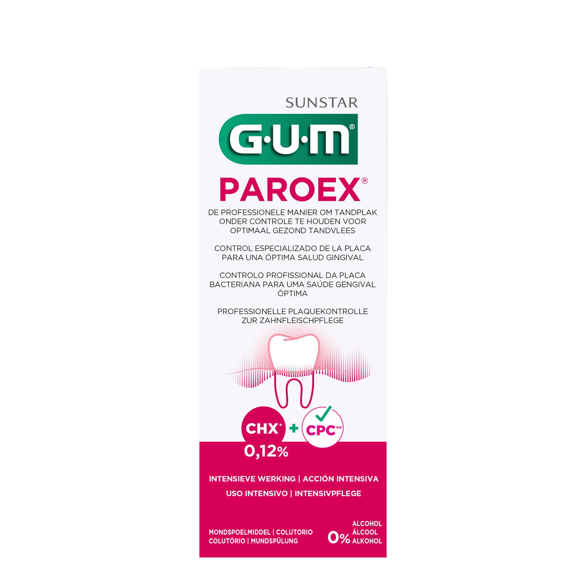 GUM® PAROEX® 0,12% Chloorhexidine Mondspoelmiddel (300 mL)-GUM-Sordent