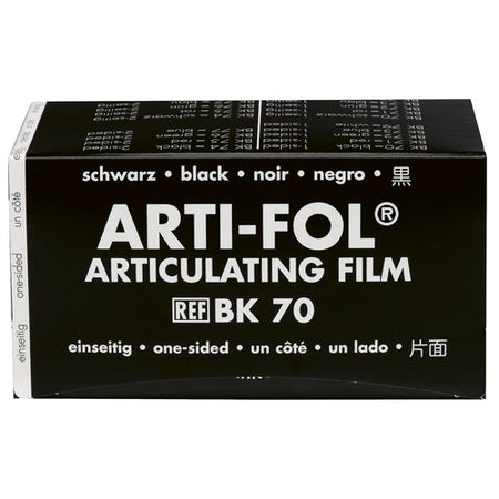 Bausch BK 70 - Arti-Fol® Enkelzijdig - 75 mm - Zwart - 8 µ - (20 m)-Bausch-Sordent