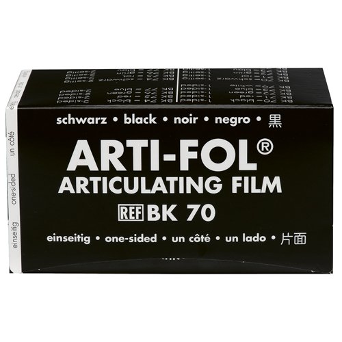 Bausch BK 70 - Arti-Fol® Enkelzijdig - 75 mm - Zwart - 8 µ - (20 m)-Bausch-Sordent