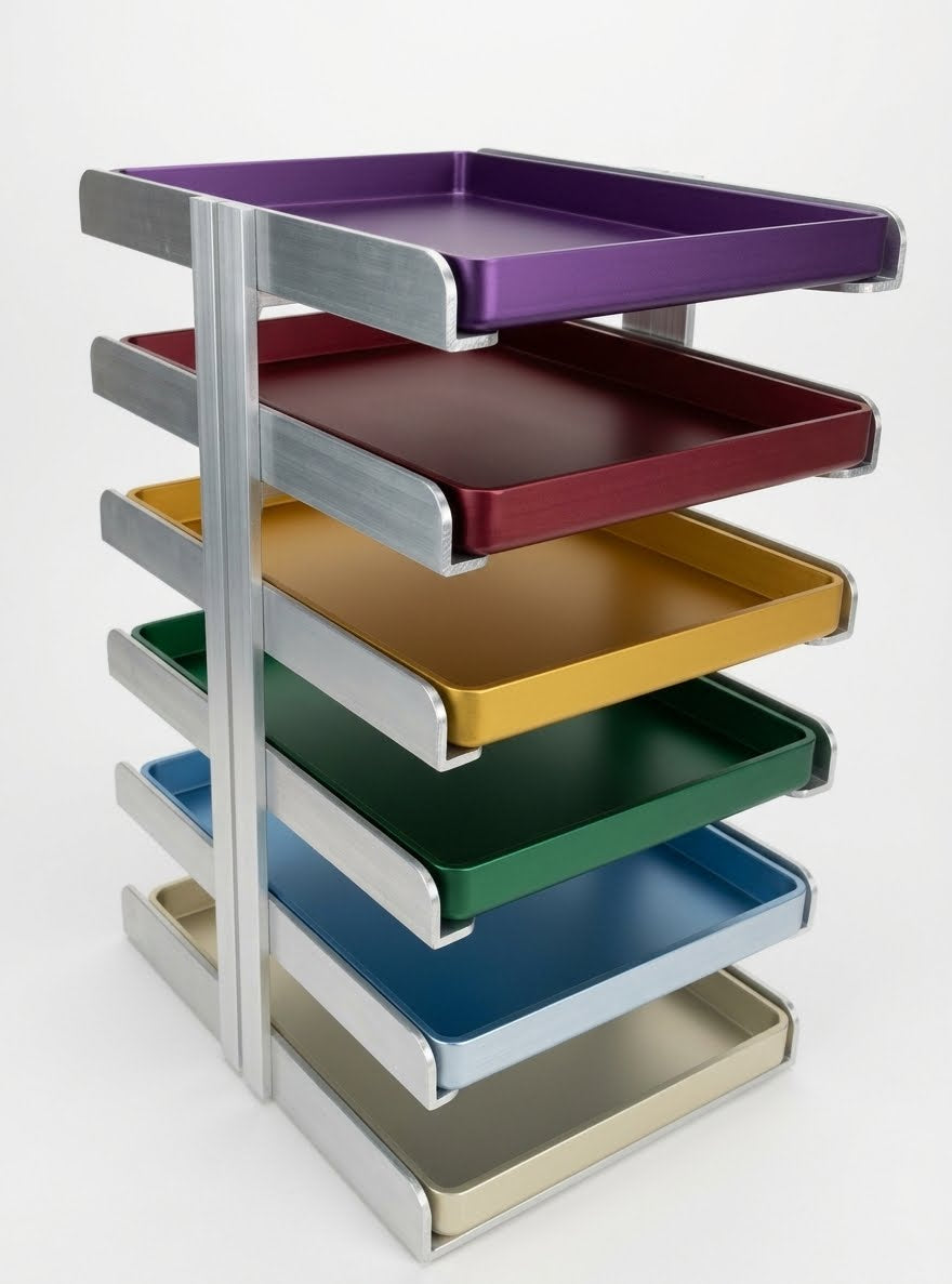 Aluminium Instrument Tray Rek Medium (15x18 cm) - 6 Trays