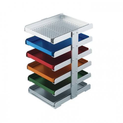 Aluminium Instrument Tray Rek Medium (15x18 cm) - 6 Trays