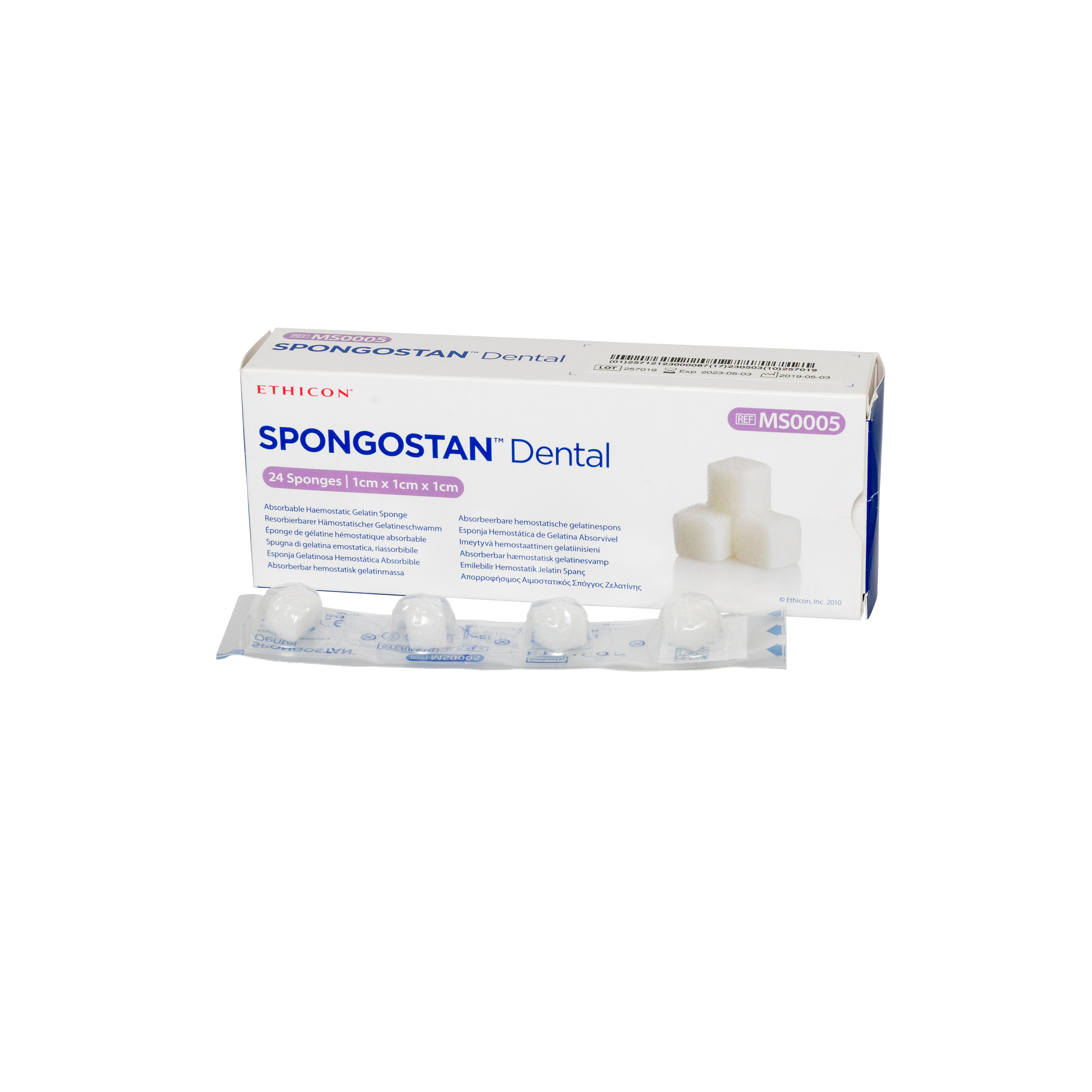 SPONGOSTAN™ Haemostatische Gelatinespons - (10x10x10 mm) - (24 st.)-Johnson & Johnson-Sordent
