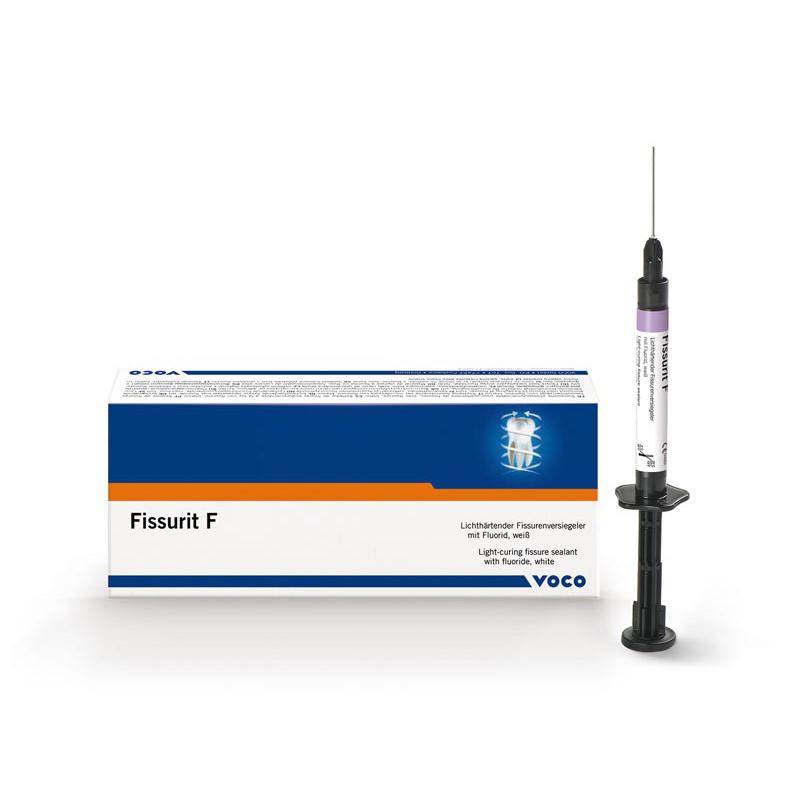 VOCO Fissurit® F - Fissuur Sealant Fluoride - Wit (Spuit 2 x 2 g)-VOCO-Sordent