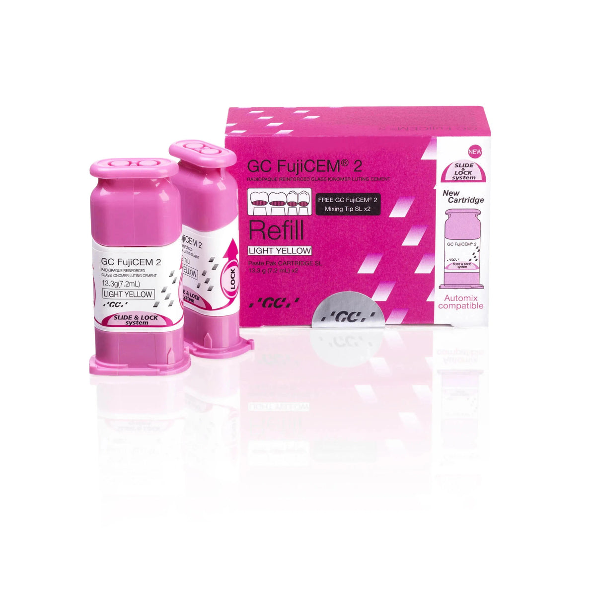 GC FujiCEM® 2 Slide & Lock Refill Pack - Glasionomeer Cement-GC-Sordent