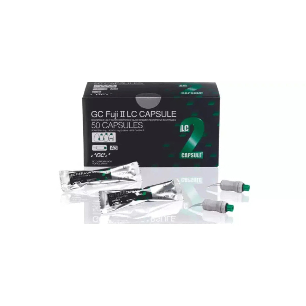 GC Fuji® II LC Capsules - Div. Kleuren A/B/C/D (50 x 0.10 mL)-GC-Sordent