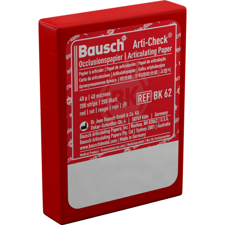 Bausch BK 62 - Arti-Check® - PreCut Box Rood - 40 µ - (200 st.)-Bausch-Sordent