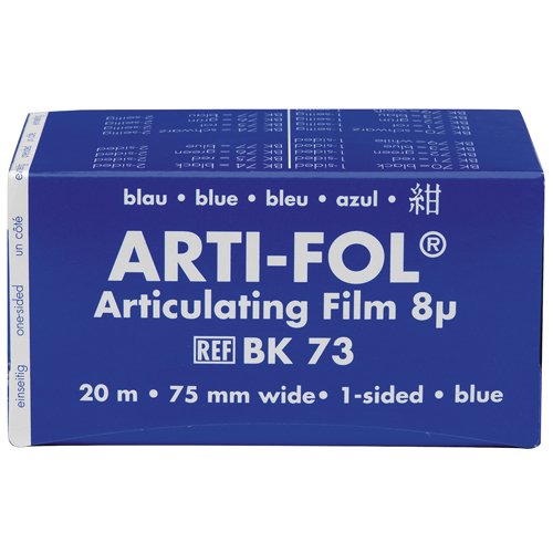 Bausch BK 73 - Arti-Fol® Enkelzijdig - 75 mm - Blauw - 8 µ - (20 m)-Bausch-Sordent