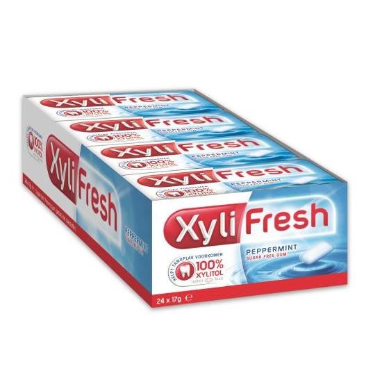 Leaf Xylifresh Peppermint Refill – 100% Suikervrij (90 x 3 g)-Leaf-Sordent