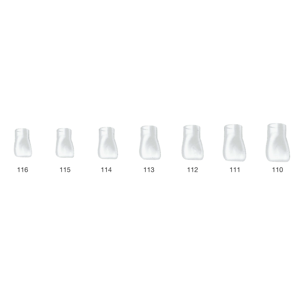 Frasaco Stripkronen Centrale snijtand - Rechtsboven (UR) (5 st.)-Frasaco-Sordent