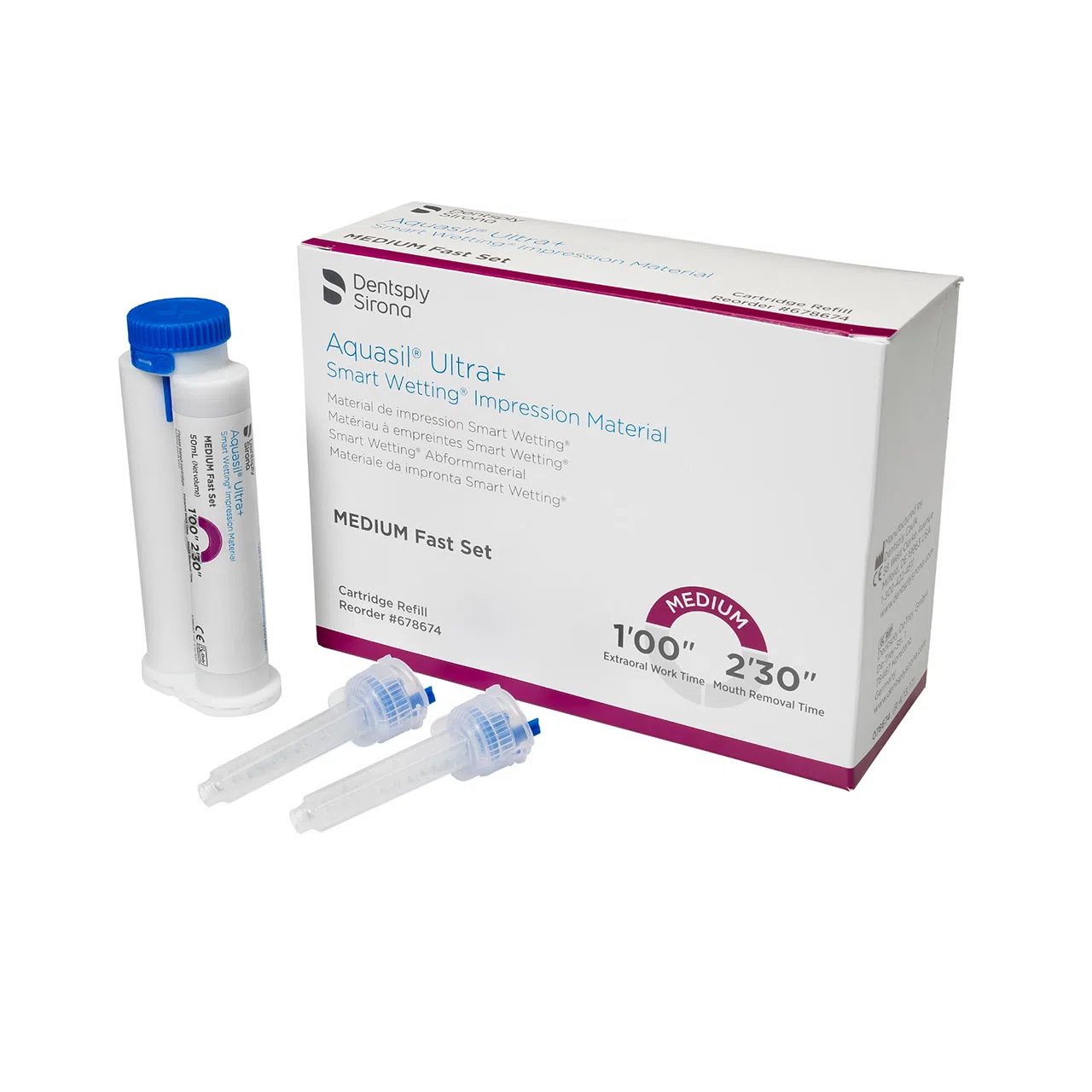 Dentsply Aquasil Ultra+ - Regular/Fast/Extended (4x50 ml)-Dentsply Sirona-Sordent