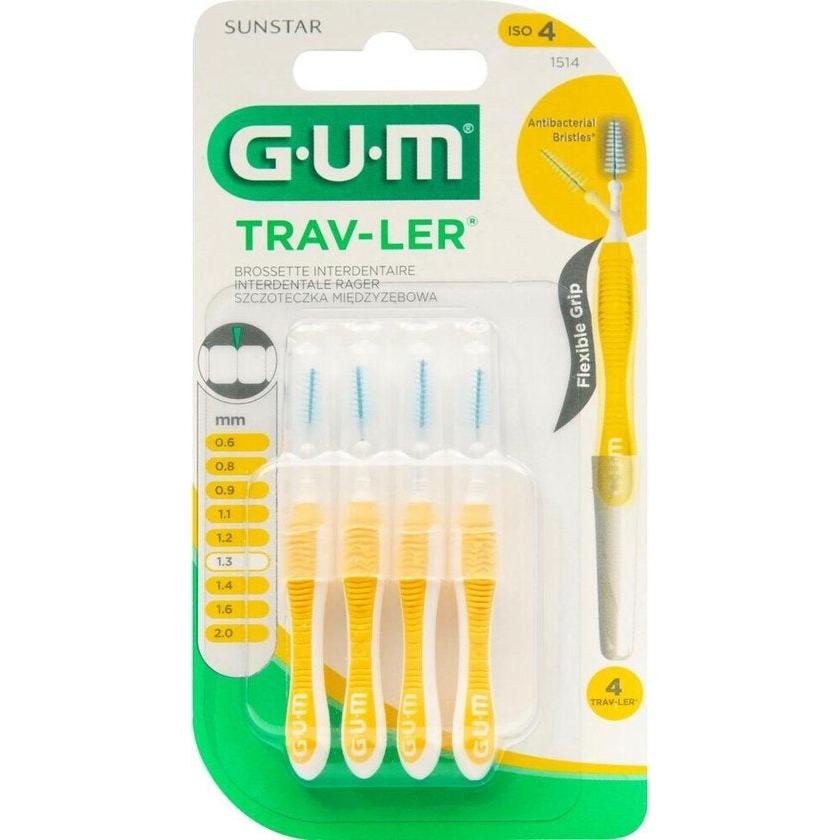 GUM® TRAV-LER® Interdentale Ragers - Geel 1,3 mm (4 st.)-GUM-Sordent
