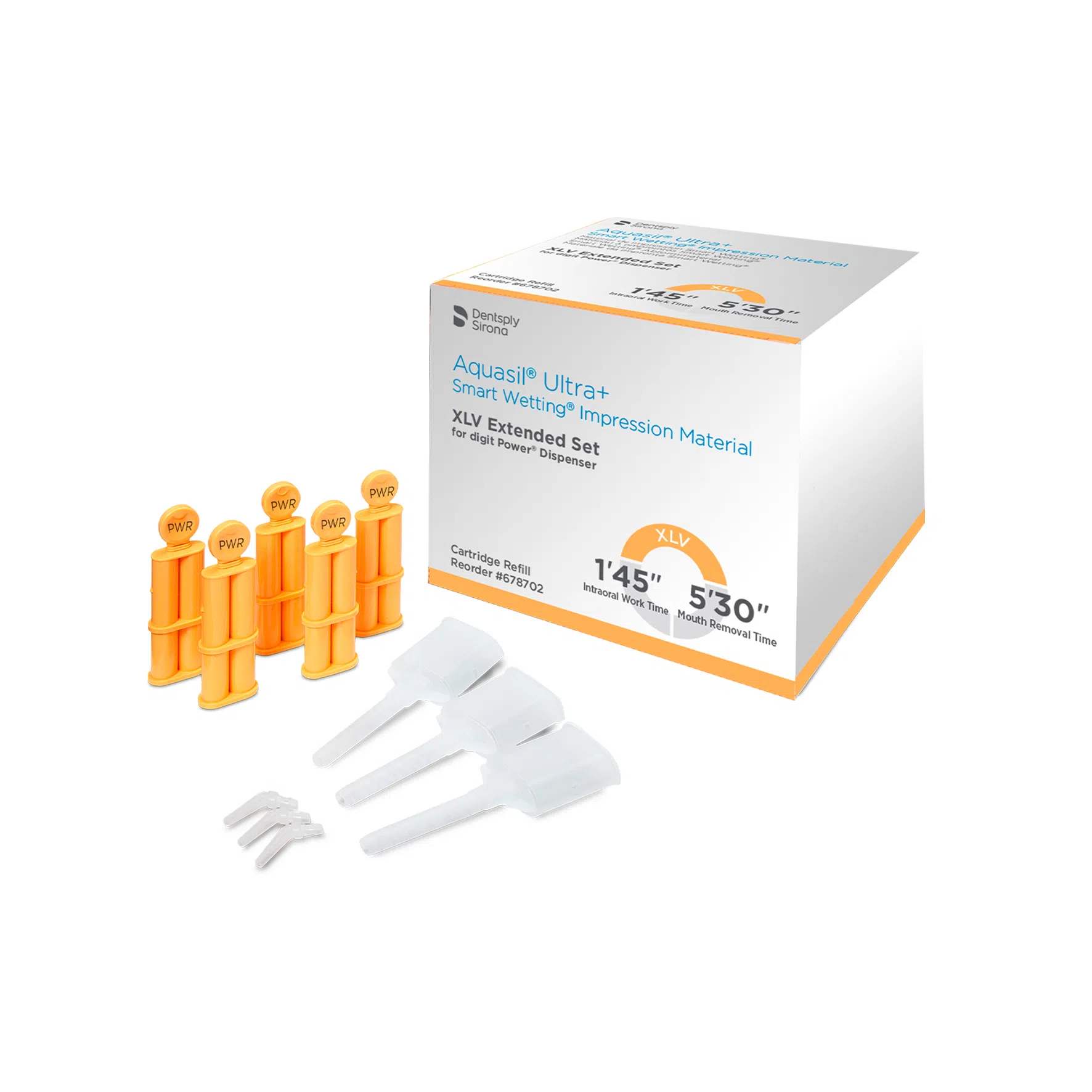 Aquasil Ultra+ I Wash digit Power – LV & XLV – Refill (50 st.)-Dentsply Sirona-Sordent