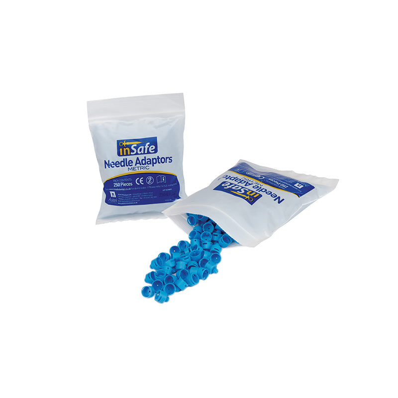Insafe Needle / Naald Adapter - Metrisch - Blauw - (250 st.)-Astek-Sordent
