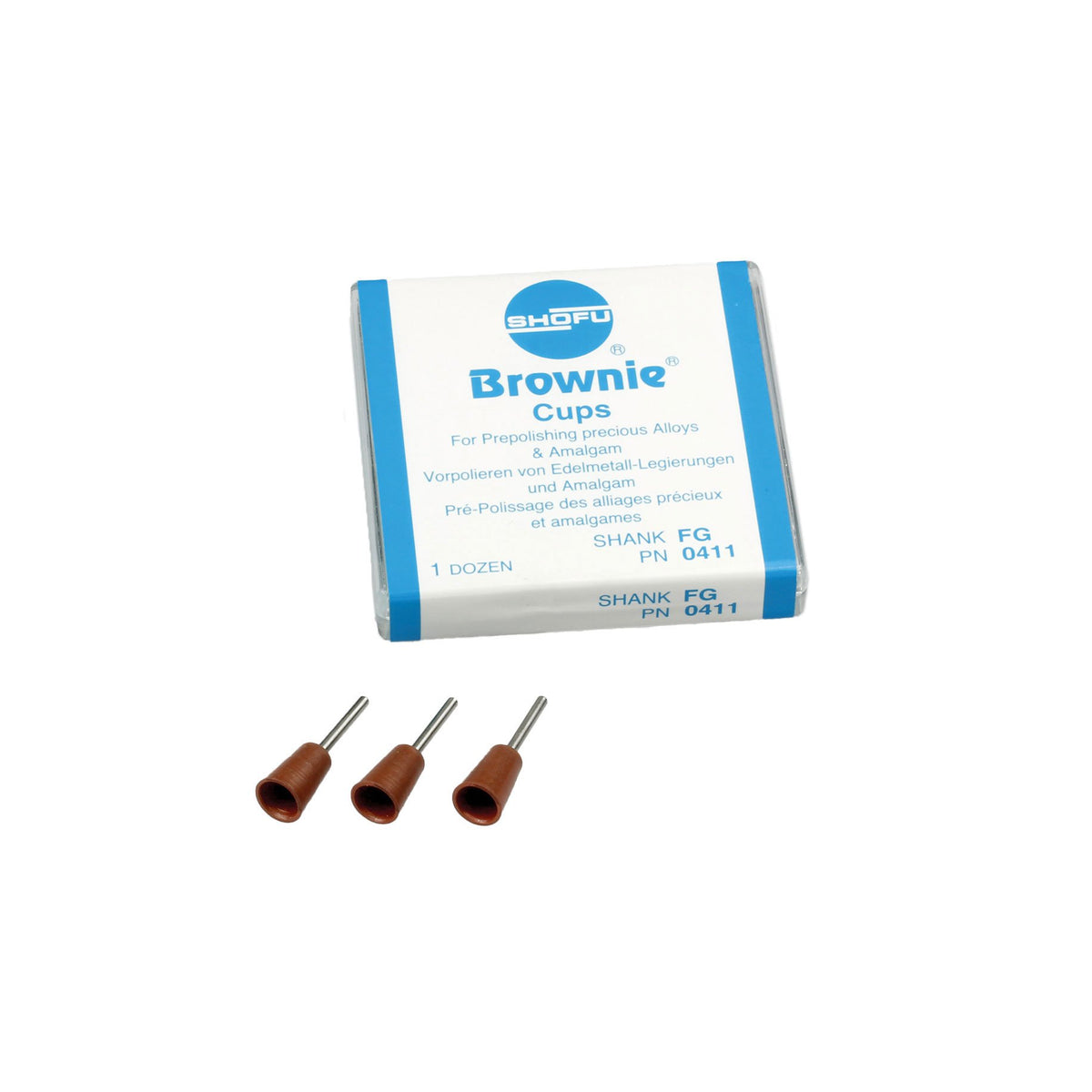 Shofu Brownie Prepolishing Cup FG 065 (12 st.)-Shofu-Sordent