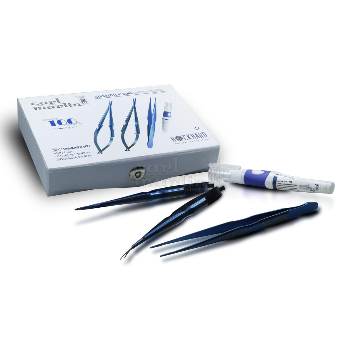 Carl Martin Micro-Set Naaldvoerder + Schaar + Weefselpincet + Oliepen-Carl Martin-Sordent