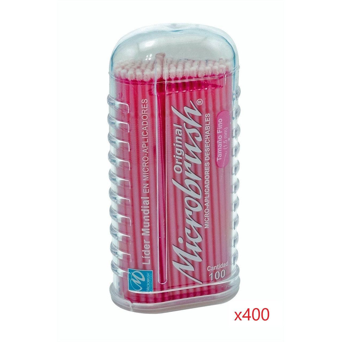 Young Innovations Microbrush Tube Applicators 1.5 mm - Div. Kleuren (4 x 100 st.)-Young Innovations-Fijn Roze-Sordent