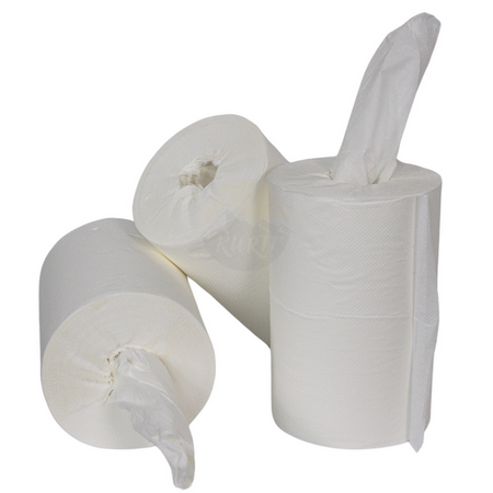 KURTT Poetsrollen Zonder Koker Wit Mini 1-laags 13 cm x 120 m (12 rollen)-KURTT-Sordent