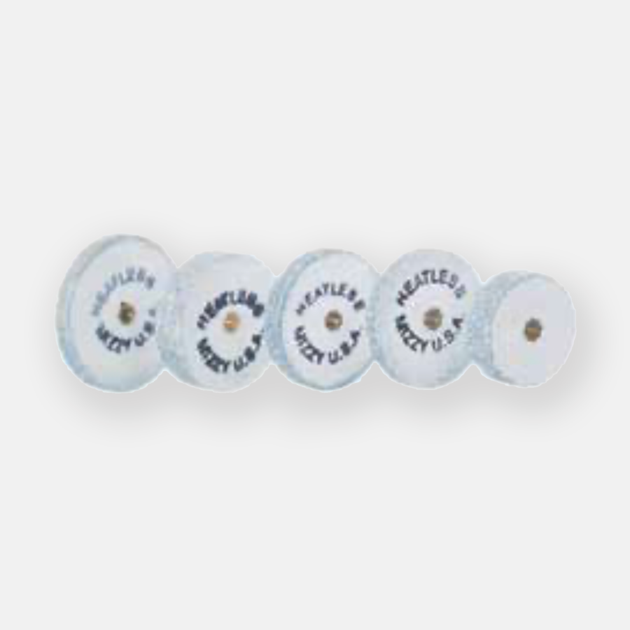 Mizzy Heatless Slijpsteen Wheels Regular Grey - Maten Nr.1-8 (50 st.)-Mizzy-Sordent