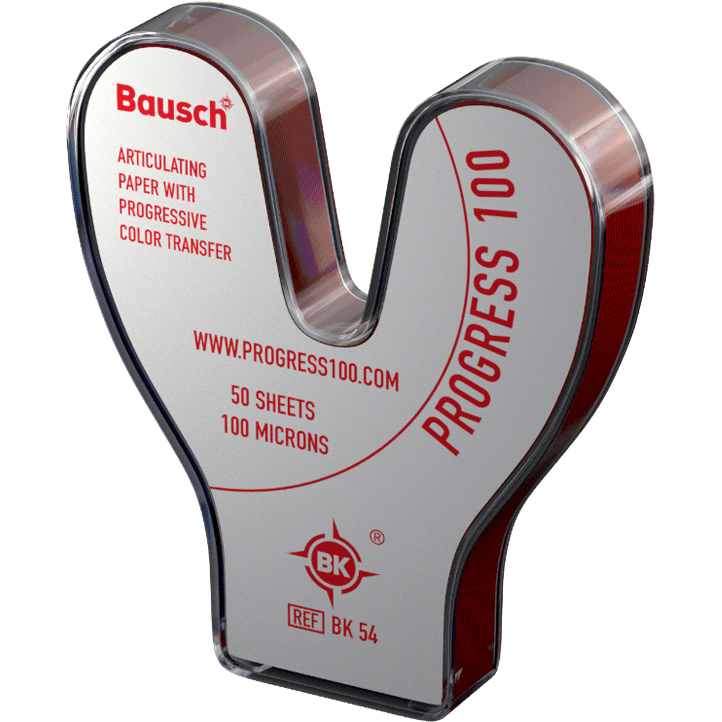Bausch BK 54 - Articulatiepapier - Hoefijzer Rood - 100 µ - (50 st.)-Bausch-Sordent