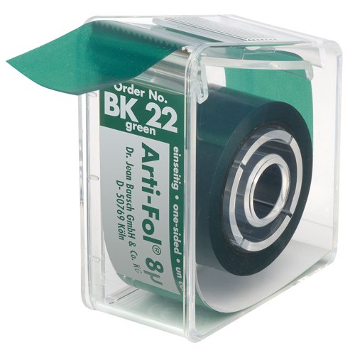 Bausch BK 22 - Arti-Fol® Enkelzijdig - 22 mm - Groen - 8 µ - (20 m)-Bausch-Sordent