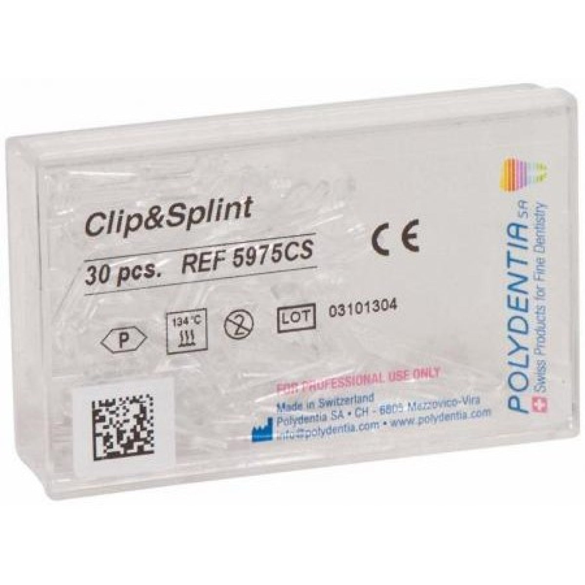 Polydentia Clip & Splint Refill Fixatieklemmen (30 st.)-Polydentia-Sordent