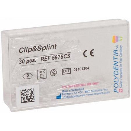 Polydentia Clip & Splint Refill Fixatieklemmen (30 st.)-Polydentia-Sordent