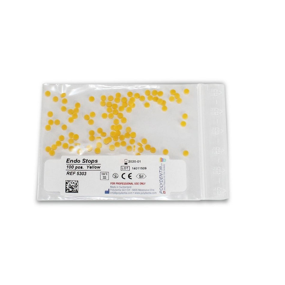 Polydentia Endo-Stops Geel Rubberen ringen (100 st.)-Polydentia-Sordent