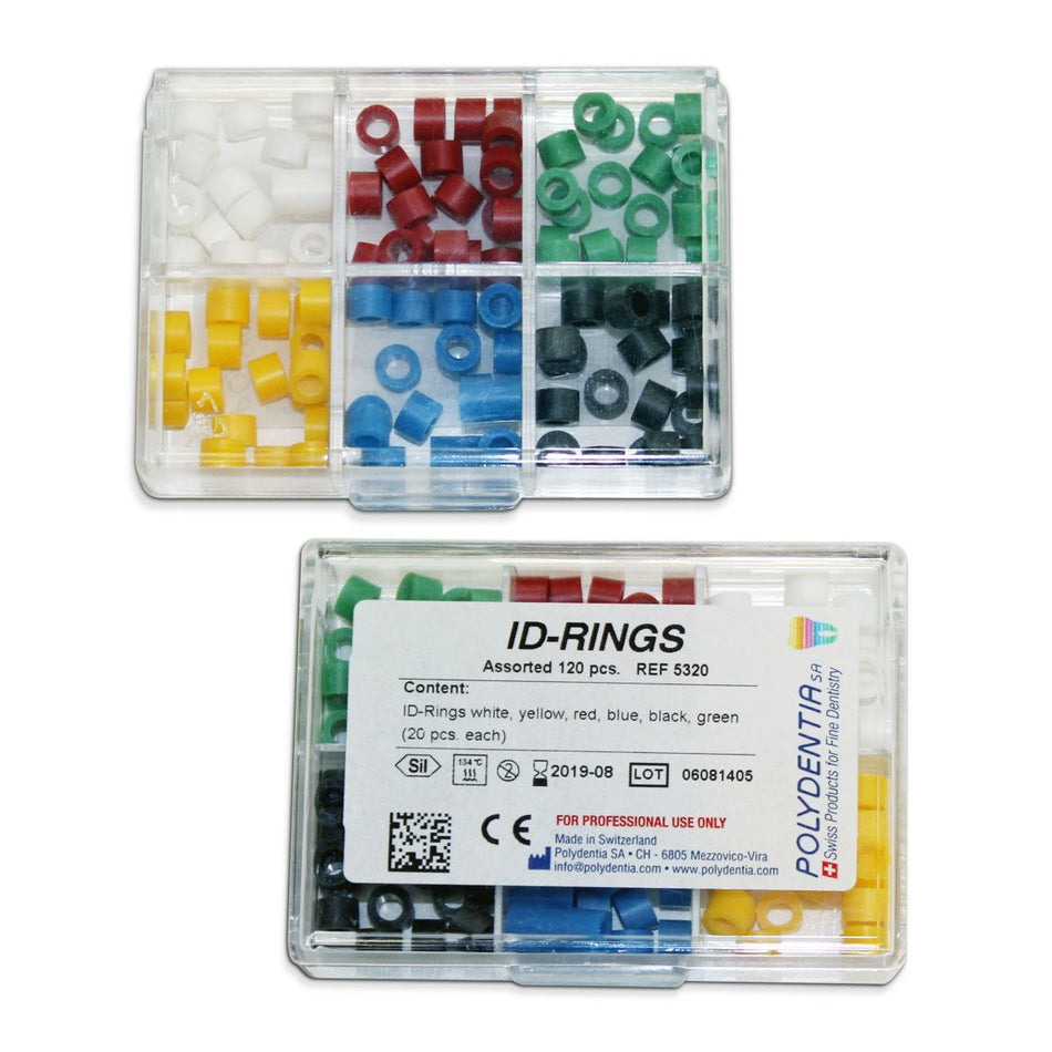 Polydentia ID-Rings 3mm Coderingsringen instrumenten (Mix 120 st.)-Polydentia-Sordent