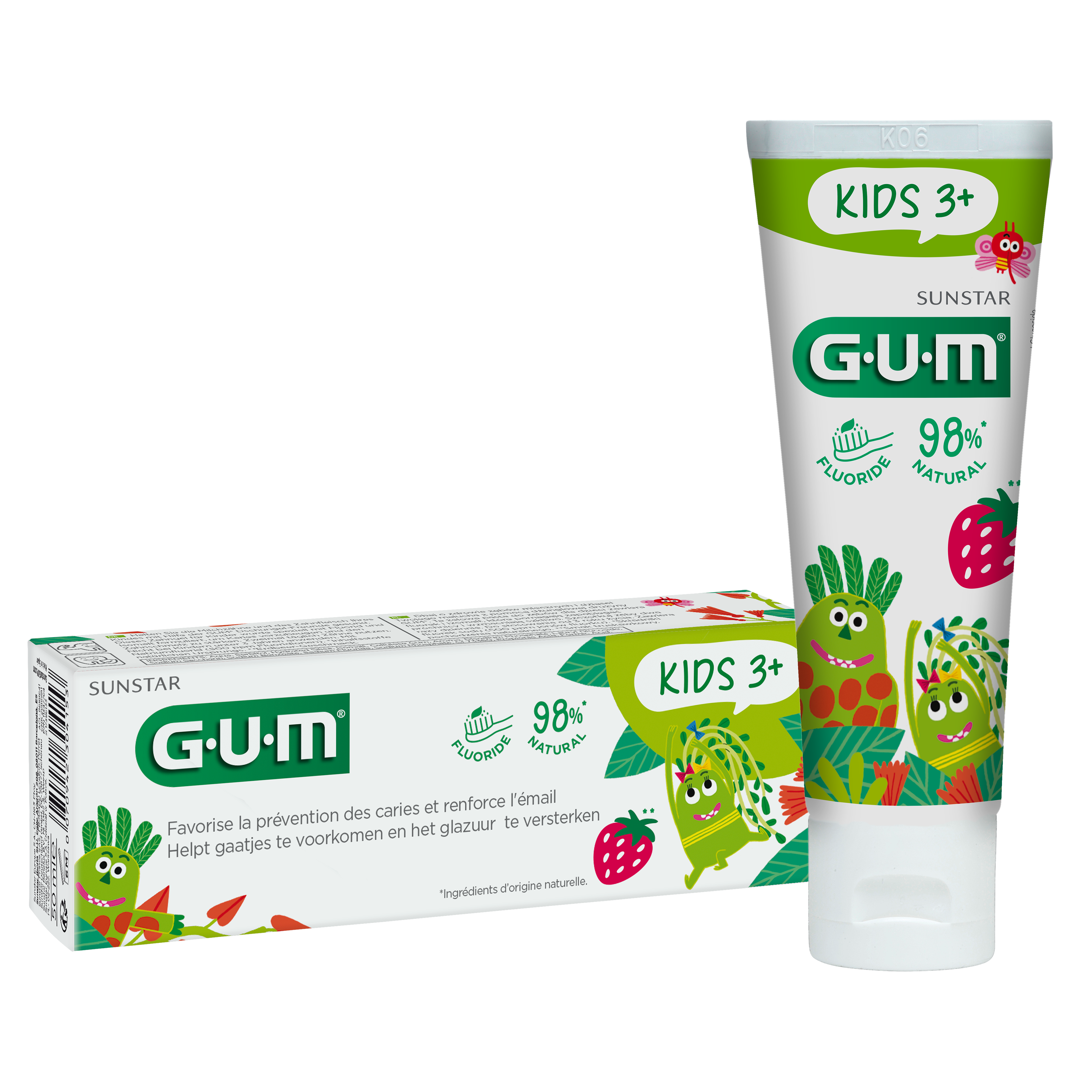 GUM® KIDS Tandpasta 3+ - 98% Natural (50 mL)-GUM-Sordent