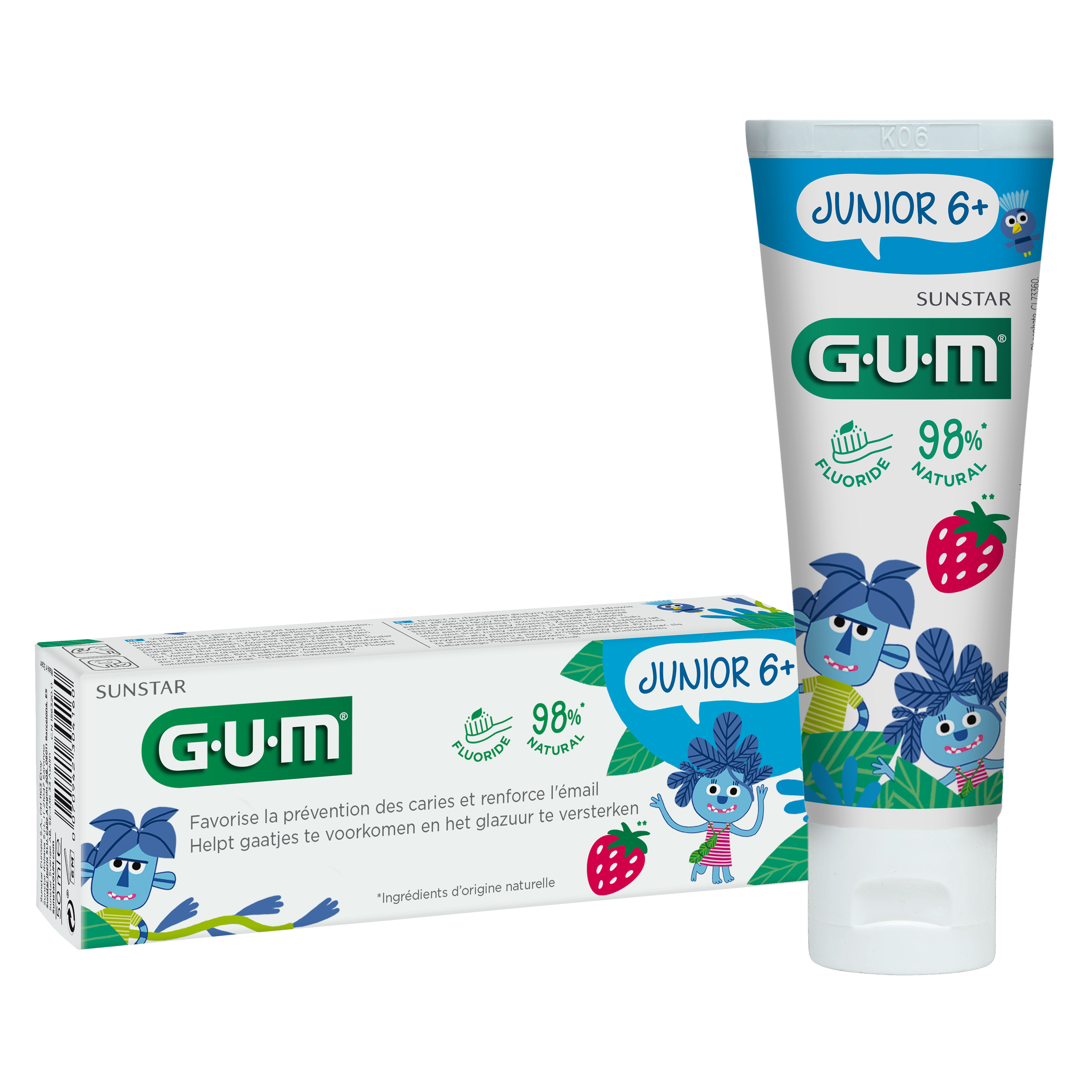 GUM® JUNIOR Tandpasta 6+ - 98% Natural (50 mL)-GUM-Sordent