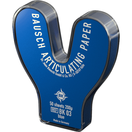 Bausch BK 03 - Articulatiepapier - Hoefijzer Blauw - 200 µ - (50 st.)-Bausch-Sordent