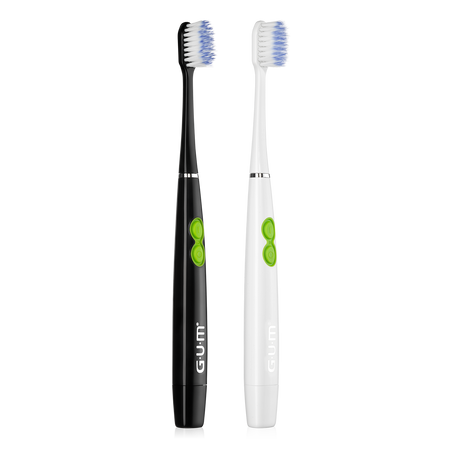 GUM® SONIC DAILY batterij tandenborstel Zwart / Wit-GUM-Sordent