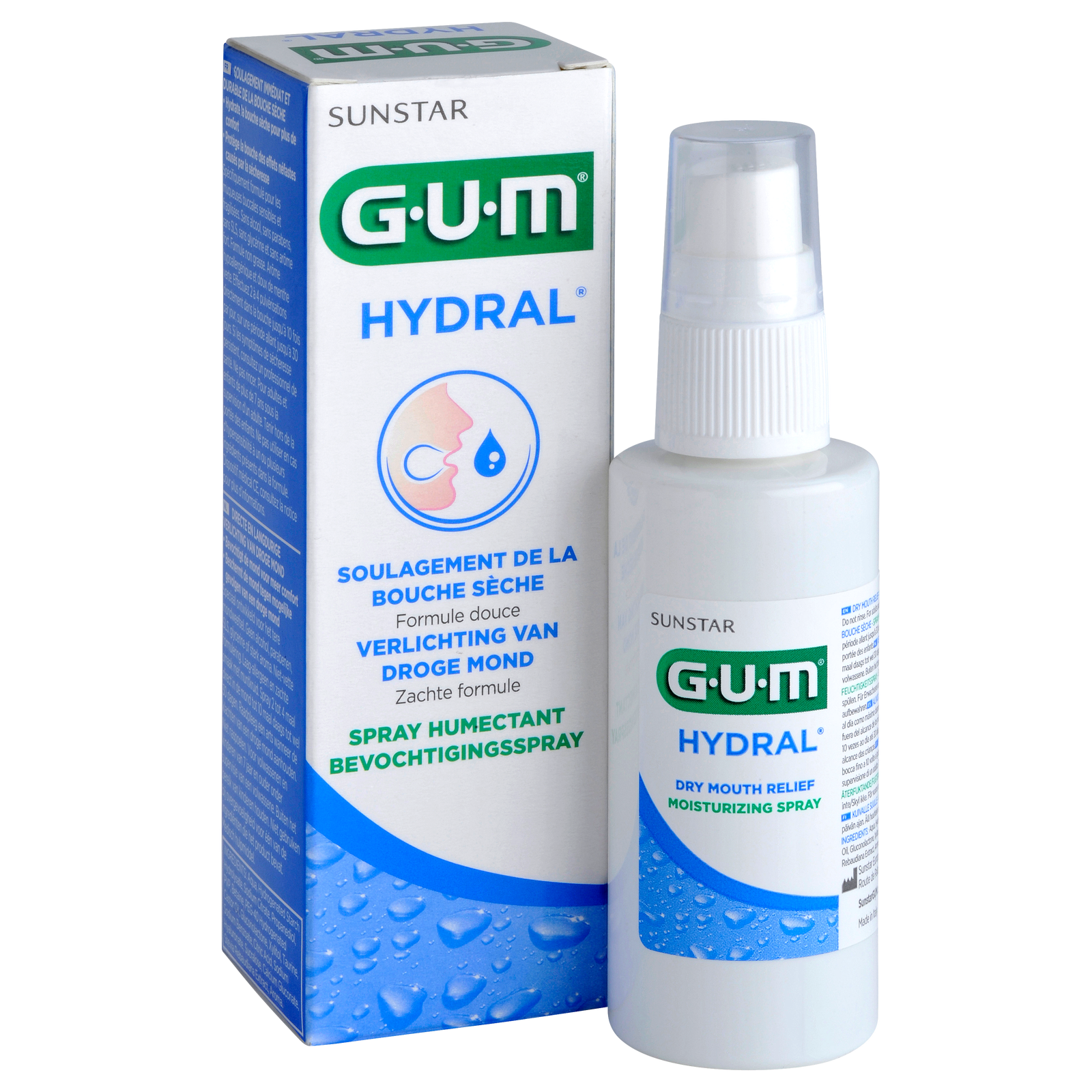 GUM® HYDRAL® Bevochtigingsspray - Xerostomia / Droge mond (50 mL)-GUM-Sordent