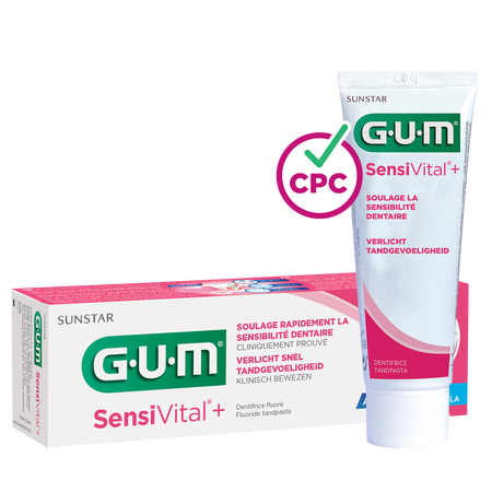 GUM® SensiVital®+ Tandpasta - Verlicht tandgevoeligheid (75 mL)-GUM-Sordent