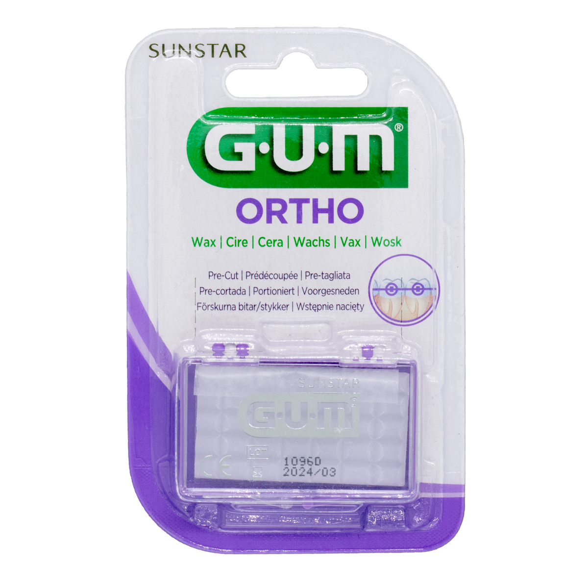 GUM® ORTHO Wax - Voorgesneden (24x 5 st.)-GUM-Sordent