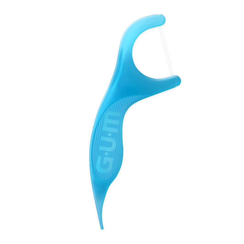 GUM® EASY-FLOSSERS - Cool Mint Vitamine E + Fluoride (30 st.)-GUM-Sordent