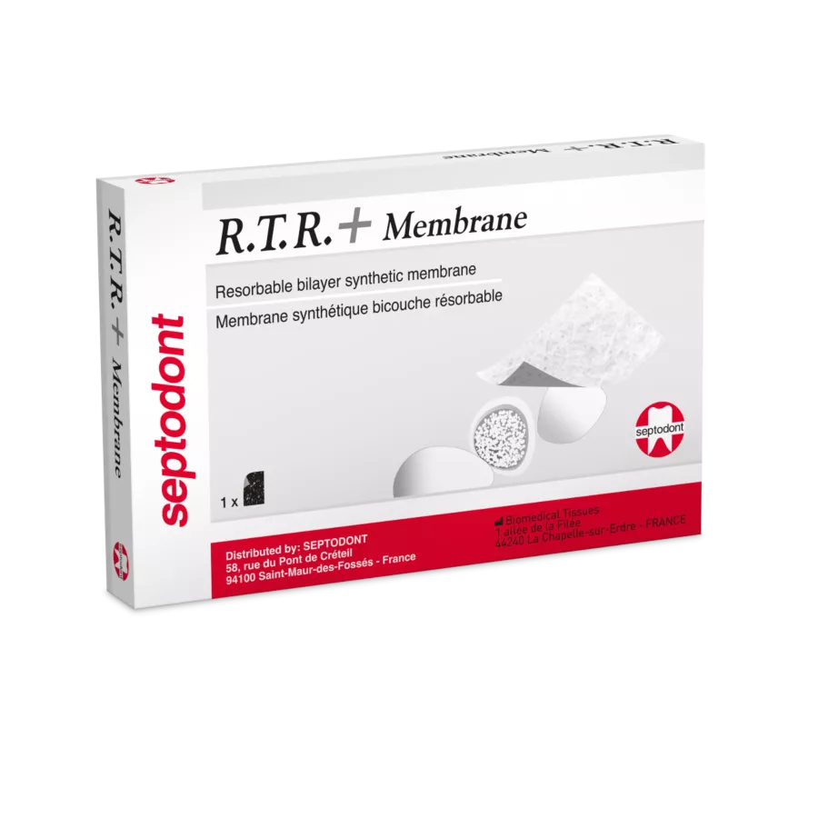 Septodont R.T.R. + Resorbeerbaar Collageenmembraan Div. Maten-Septodont-15x25 mm-Sordent