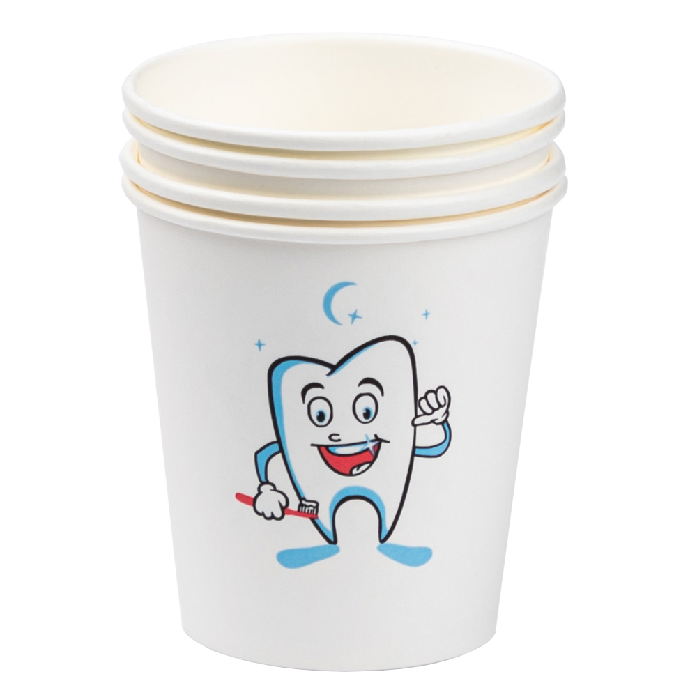 Premium Plus Karton Beker 170ml (6oz) - Healthy Teeth (1000 st.)-Premium Plus-Sordent