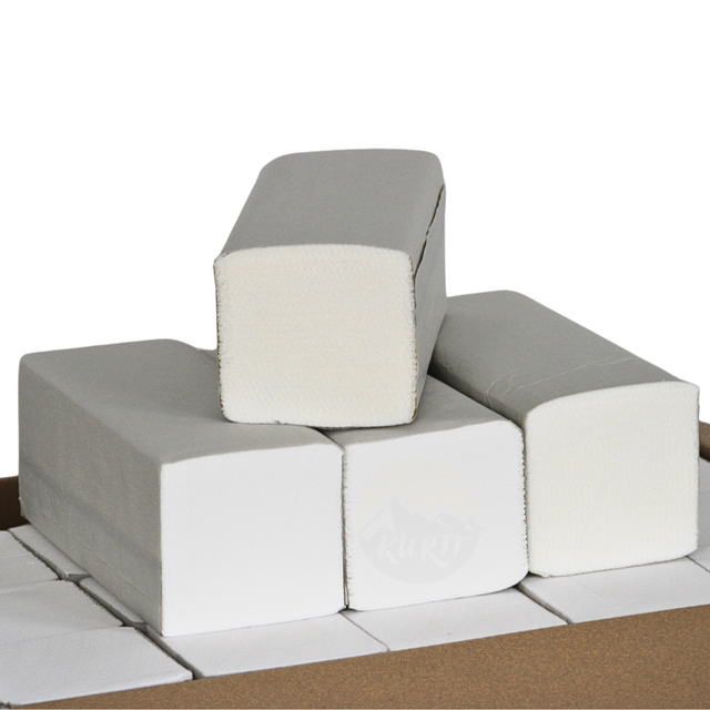 KURTT Papieren Handdoeken Wit 2-laags 24x21 cm Z-Vouw (3200 st.)-KURTT-Sordent
