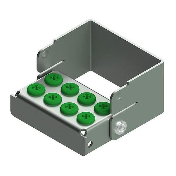 Nichrominox Borenblok Borenhouder Plug'in 8 Gaten - Div. Kleuren-Nichrominox-Groen-Sordent