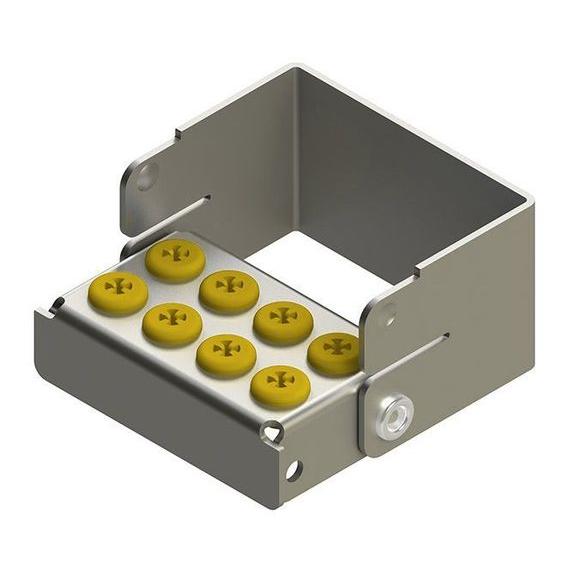 Nichrominox Borenblok Borenhouder Plug'in 8 Gaten - Div. Kleuren-Nichrominox-Geel-Sordent