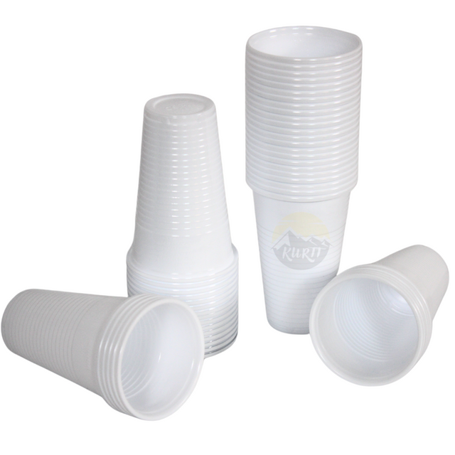 Witte Plastic Bekers 300 mL / 12 oz (2000 st.)-Drinkbekers-KURTT-Sordent