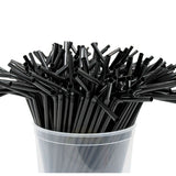 Herbruikbare Buigbare Plastic Rietjes Multicolor/Zwart (500 st.)-KURTT-Sordent