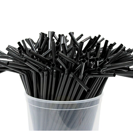 Herbruikbare Buigbare Plastic Rietjes Multicolor/Zwart (500 st.)-KURTT-Sordent