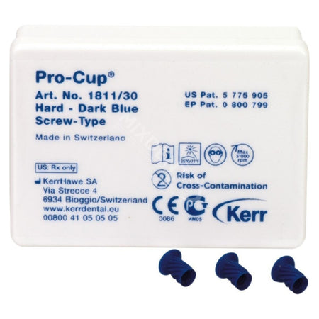 Kerr Pro-Cup Hard Screw-Type Blauw (120 st.)-Kerr-Sordent