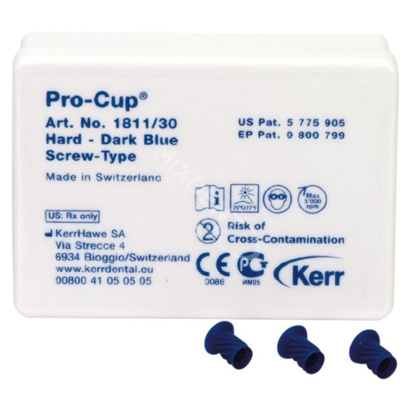 Kerr Pro-Cup Hard Screw-Type Blauw (120 st.)-Kerr-Sordent