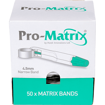 Pro-Matrix® Band - Gebogen / Recht - 4,5 / 6 mm. - (50 st.)-Astek-Recht-4,5 mm-Sordent