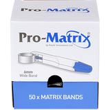 Pro-Matrix® Band - Gebogen / Recht - 4,5 / 6 mm. - (50 st.)-Astek-Recht-6 mm-Sordent