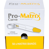 Pro-Matrix® Band - Gebogen / Recht - 4,5 / 6 mm. - (50 st.)-Astek-Gebogen-4,5 mm-Sordent